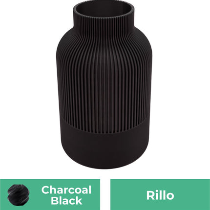 Jarrón 3D Rillo 34 cm - Color a elegir