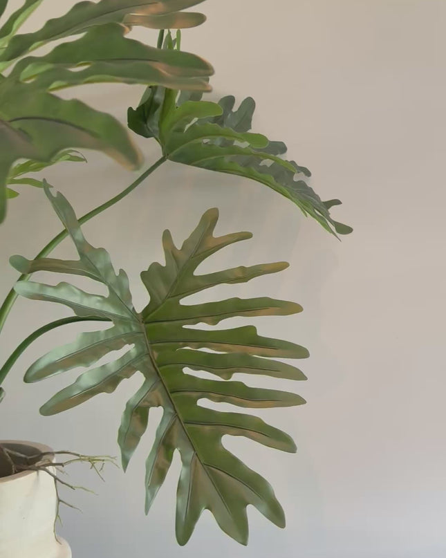 Luxe Kunstplant - Zijden Philodendron – 80 cm