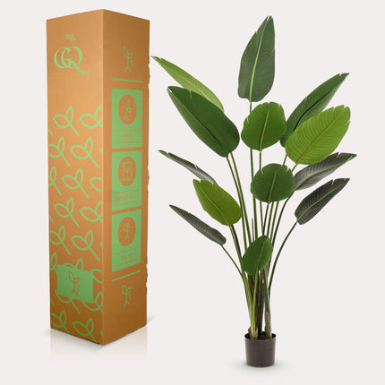 Kunstplant - Strelitzia Nicolai - Paradijsvogelbloem - ↕ 190 cm