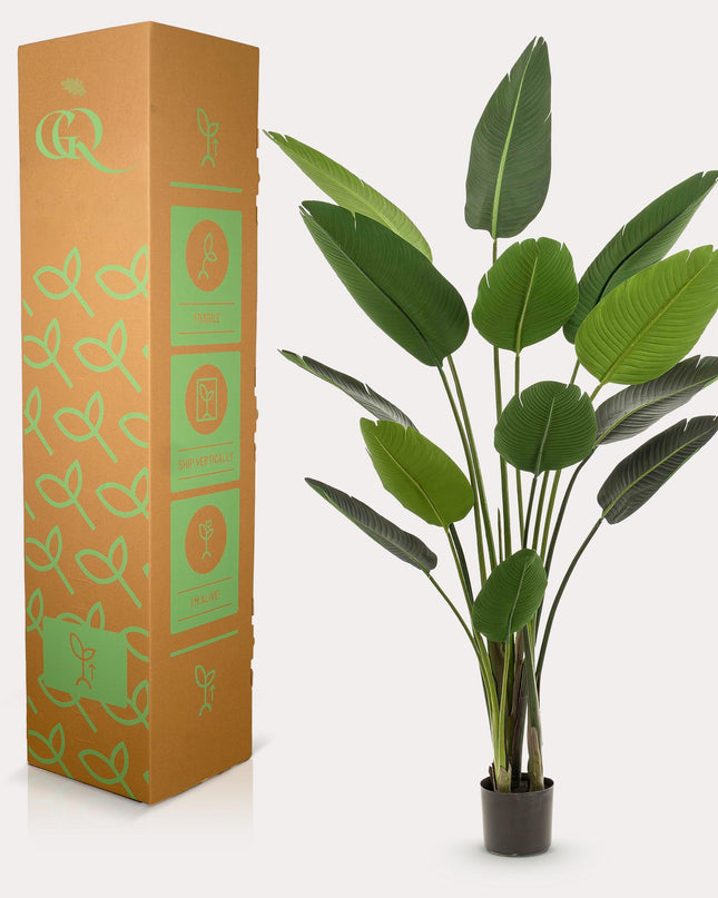 Kunstplant - Strelitzia Nicolai - Paradijsvogelbloem - ↕ 190 cm