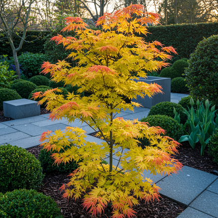Arce japonés - Acer palmatum Orange Dream - Naranja - 2 Plantas - Caducifolio - Maceta 19cm Altura 70cm