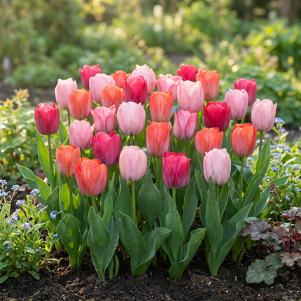 80x Tulipa Positive Vibe - Tulipán Positive Vibe - Varios - Planta de floración primaveral - Tamaño del bulbo 11/12