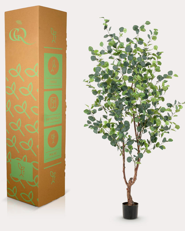 Kunstplant - Eucalyptus - Blauwe Gomboom  - ↕ 180 cm