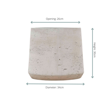 Pot Aniek Cement - D34 x H30