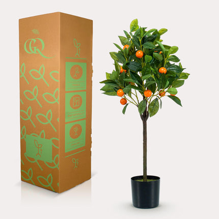 Kunstplant - Citrus Sinensis - Sinaasappelboom - ↕ 75 cm