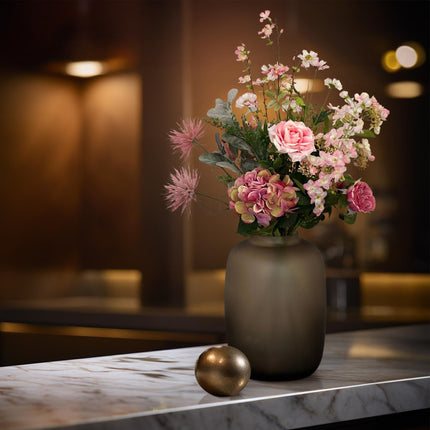 Flores artificiales - ramo Elegancia Rosa Deluxe - 89 cm