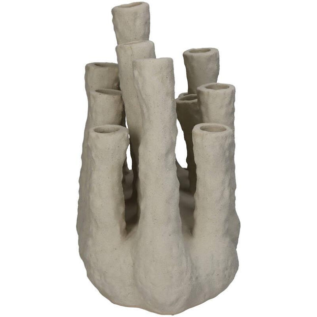 Bloemenhouder XL - Koraal - Ecru - Meertuitenvaas