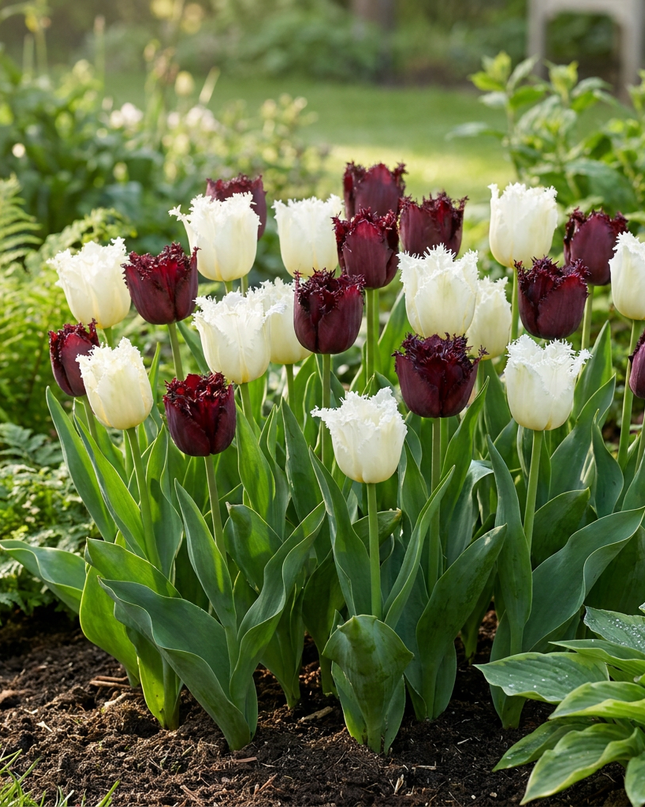 60x Tulipa Breakdance mix - Tulipano Breakdance mix - Vari - Fioritura primaverile - Calibro del bulbo 11/12