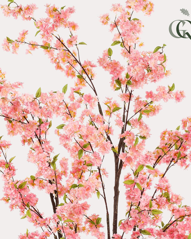 Kunstplant - Prunus - Kersenbloesem - Roze - ↕ 210cm