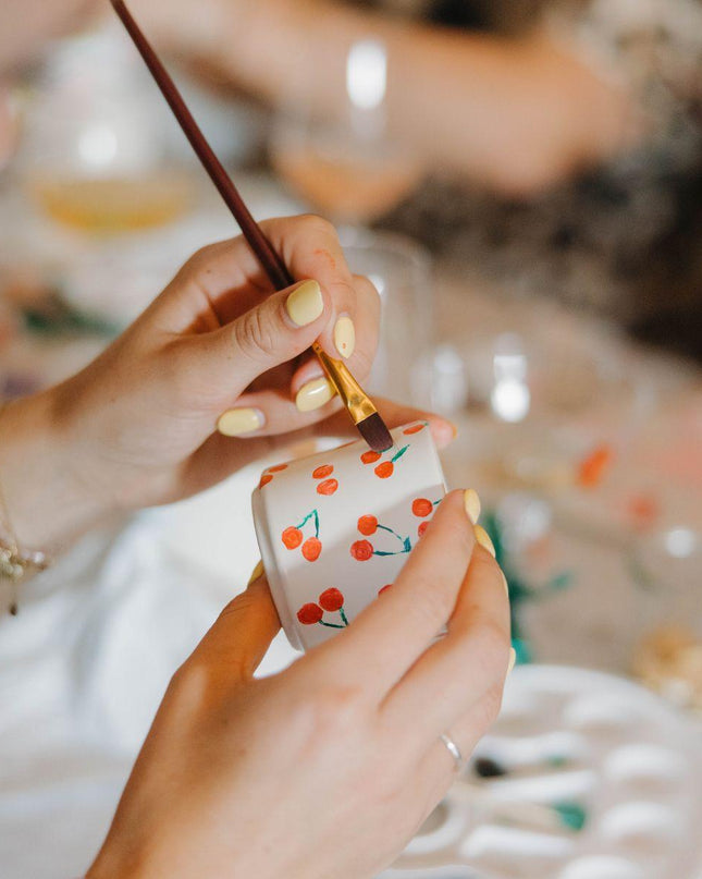 Kolibri Creatives | Verfpakket voor het schilderen van 4 bloempotten + orchideeën | voor 4 personen | Beginnende artiest