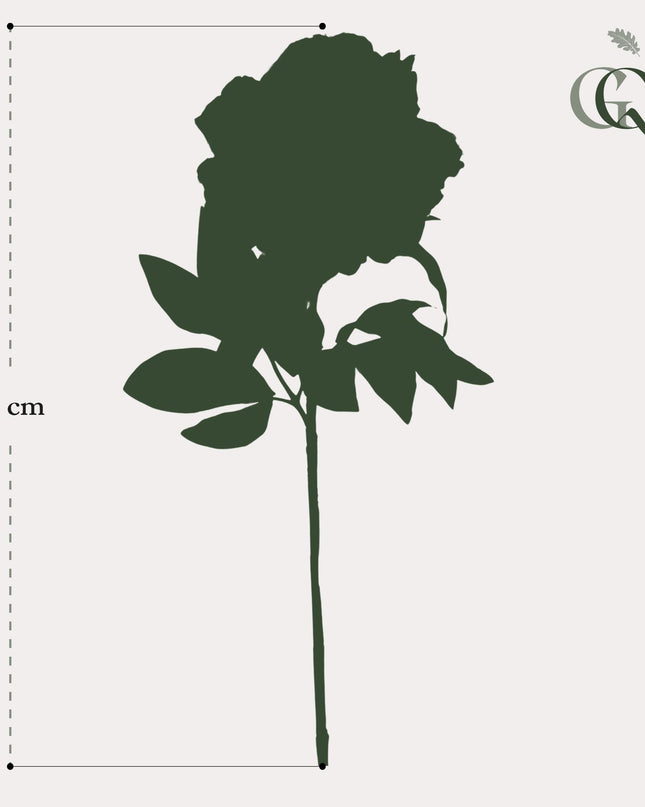 Kunstbloemen Peonies Crème - 5 stuks - 65cm