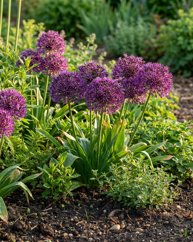 120x Allium Miami - Zierlauch - Violett - Sommerblüher - Zwiebelgröße 10/+