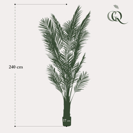 Kunstplant - Areca Lutescens - Goudpalm - ↕ 240cm