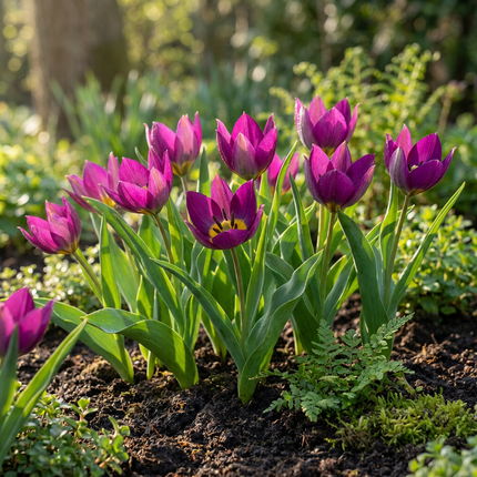 200x Tulipa Persian Pearl - Tulipa Persian Pearl - Purple - Spring flowering bulb - Bulb size 6/7