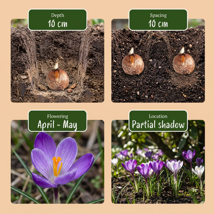 400x Jardin de bulbes - Divers - Floraison estivale - Calibre de bulbe 10/12