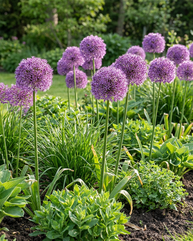 16x Allium Gladiator - Zierlauch - Violett - Sommerblüher - Zwiebelgröße 16/18