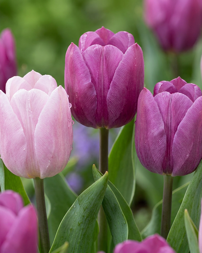 160x Tulipa Prince Mix – Tulpe Prince Mix – Verschiedene – Frühjahrsblüher – Zwiebelgröße 11/16