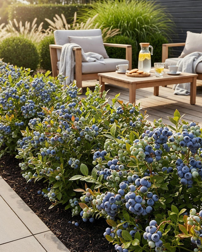 Piante di Mirtillo - 6 Piante - Vaccinium corymbossum Bluegold - Resistente all'Inverno - Vaso 9 cm - Mirtillo