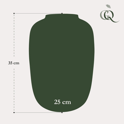 Vaas glas - H35 W25 -Artic Ivory