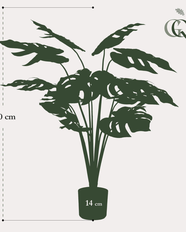 Kunstplant - Monstera Deliciosa - ↕ 95 cm