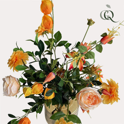 Kunstbloemen - Pretty Orange - 80cm