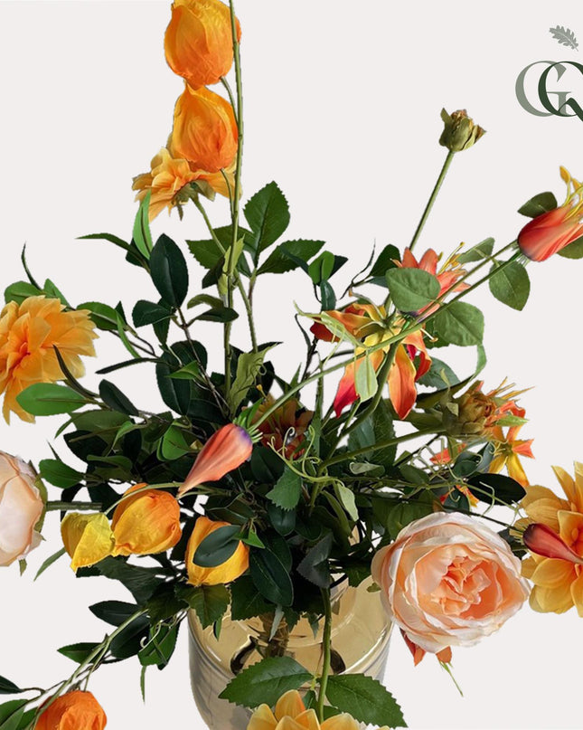 Kunstbloemen - Pretty Orange - 80cm