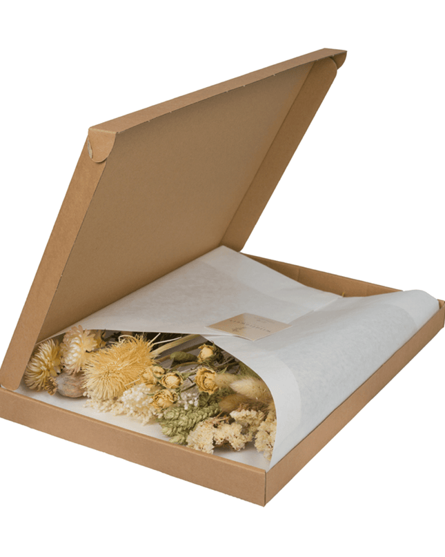 Droogbloemen in Letterbox - Natural
