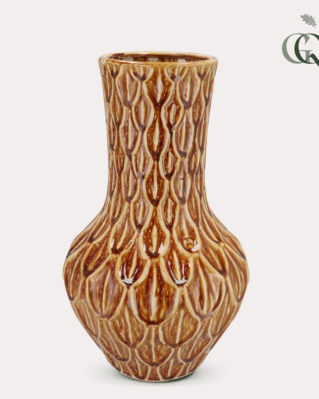 Vaas steen Boa Brown