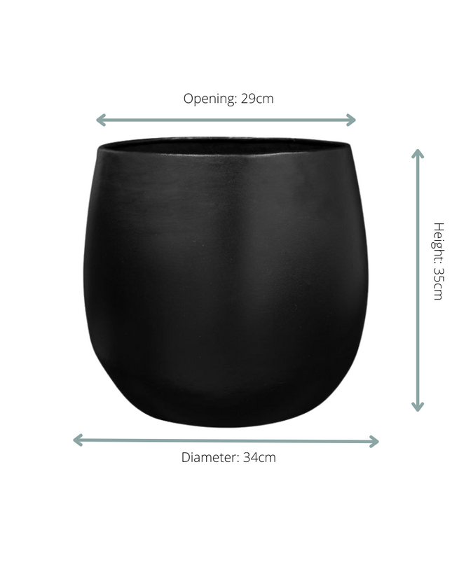 Pot Stijn black - D34 x H35