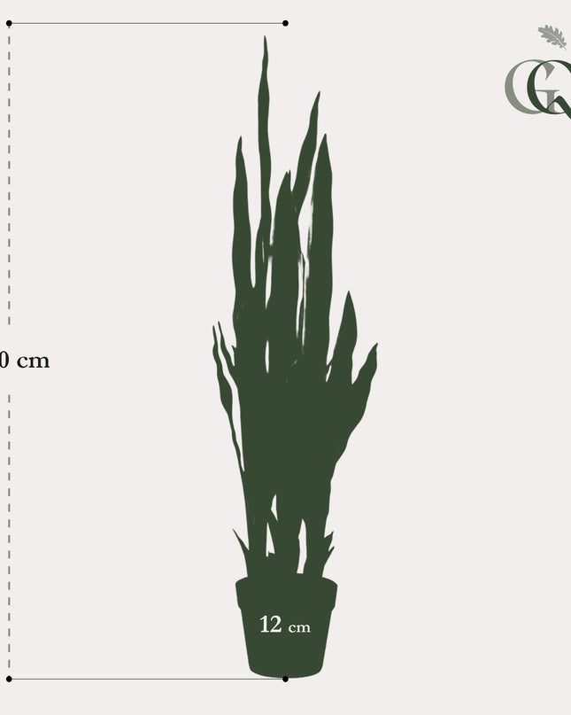 Kunstplant - Sanseveria Trifasciata - Vrouwentong - ↕ 97 cm