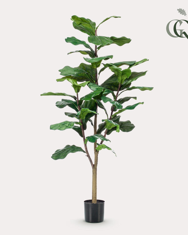 Kunstplant - Ficus Lyrata - Tabaksplant - ↕ 120 cm