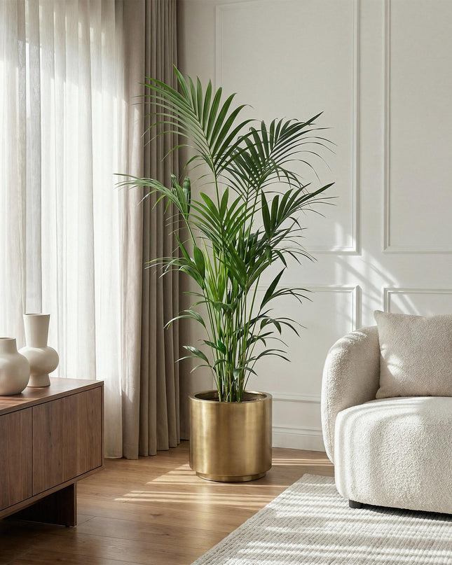 Zimmerpflanze - Howea Forsteriana - Kentia-Palme - Wenig Pflege - Grün - 1 Pflanze - Topf 27 cm - Höhe 180 cm