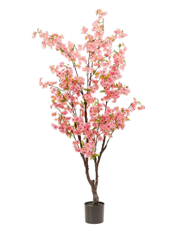 Kunstplant - Prunus - Kersenbloesem - Roze - ↕ 175cm