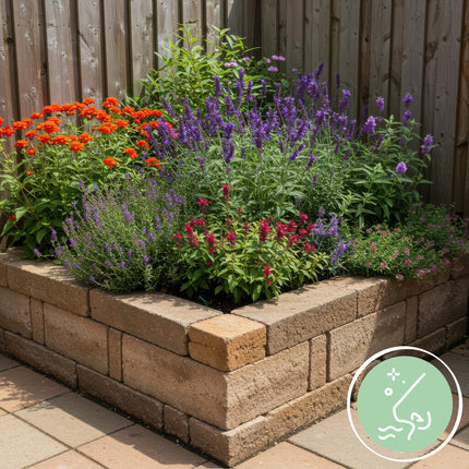 Borderpakket - Geurend - 8 Vaste planten - 1 m2 - Diversen kleuren - Weinig Onderhoud - Pot 11cm