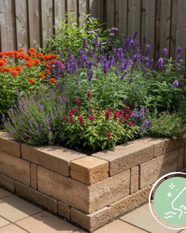 Borderpakket - Geurend - 8 Vaste planten - 1 m2 - Diversen kleuren - Weinig Onderhoud - Pot 11cm