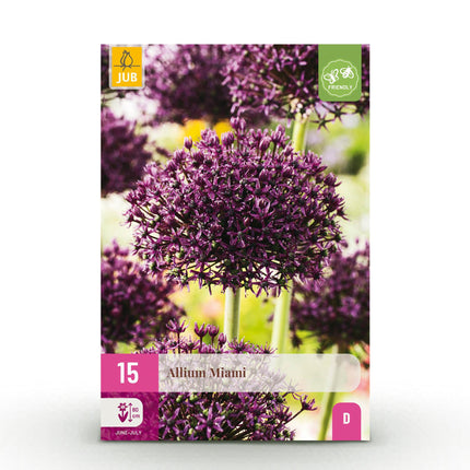 Bloembollen - Allium Miami - Kleur Paars - 15 stuks - Bolmaat 10/11 - XXL Pack