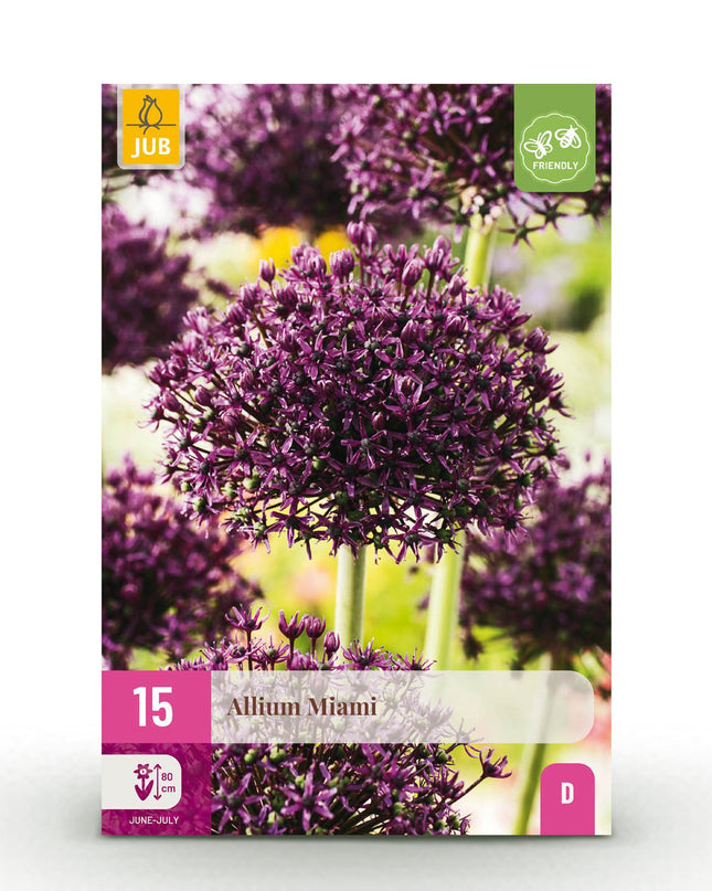Bloembollen - Allium Miami - Kleur Paars - 15 stuks - Bolmaat 10/11 - XXL Pack