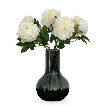 Kunstbloemen Peonies Crème - 5 stuks - 65cm