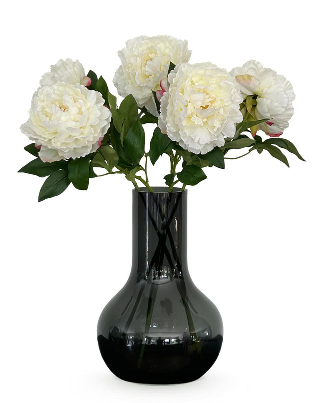 Kunstbloemen Peonies Crème - 5 stuks - 65cm
