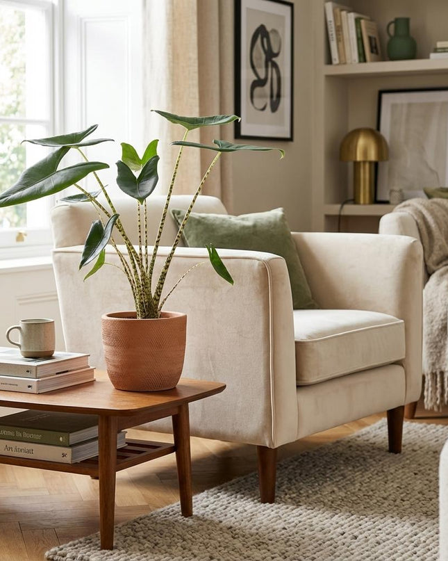 Alocasia Zebrina - Ø 21 cm - Altezza: 70 - 75 cm