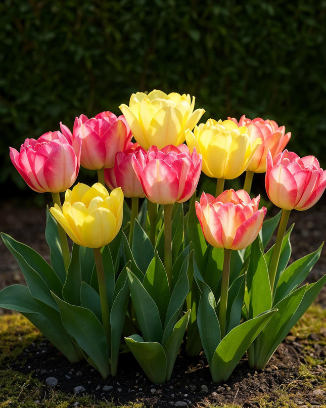 Bloembollen - Tulp Foxtrot mix - Diversen Kleuren - 12 stuks - Bolmaat 11/12 - XXL Pack