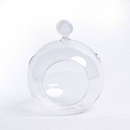 Kerstbal glas - Set van 3 - Transparant met haakje - D10.5 H8 cm - Kerstmis