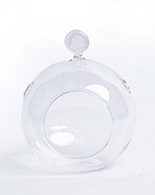 Kerstbal glas - Set van 3 - Transparant met haakje - D10.5 H8 cm - Kerstmis