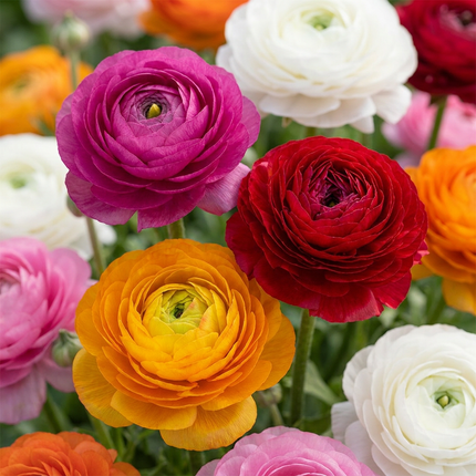160x Ranunculus Mix – Ranunkel-Mix – Verschiedene – Sommerblüher – Zwiebelgröße 5/6