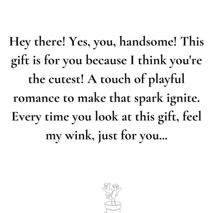 Rosa Light Pink Gift "To Flirt" met wenskaart - Ø12cm - ↕30cm