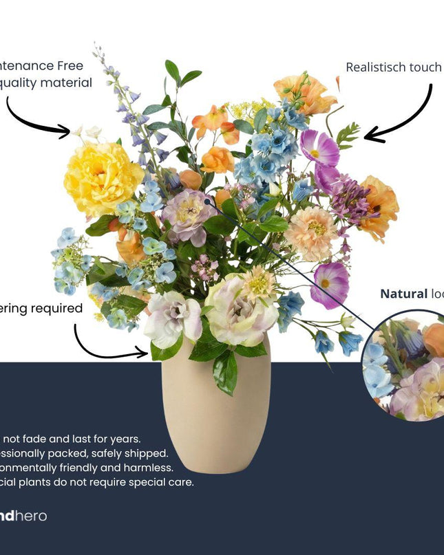 Artificial flowers - bouquet Spring Serenity Deluxe - 18 stems - ↑ 85 cm