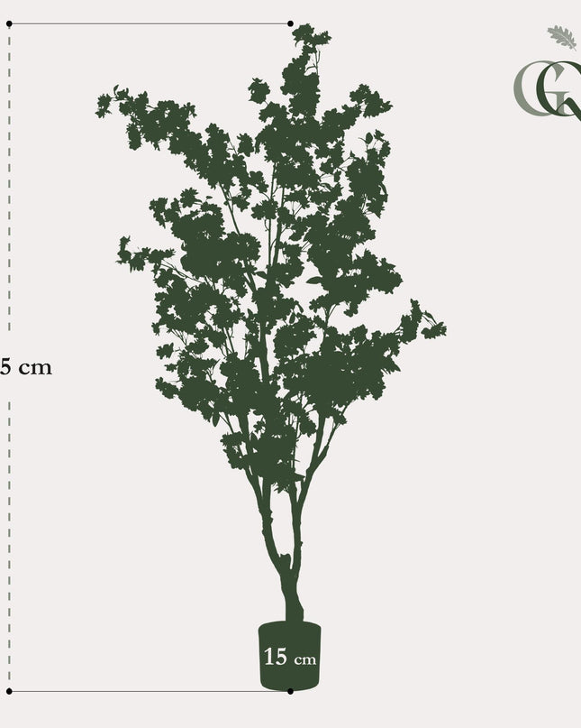 Kunstplant - Prunus - Kersenbloesem - Roze - ↕ 175cm