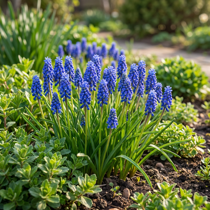 200x Muscari Armeniacum – Armenische Traubenhyazinthe – Blau – Verwilderungszwiebel – Zwiebelgröße 7/8