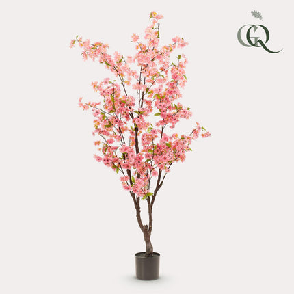 Kunstplant - Prunus - Kersenbloesem - Roze - ↕ 175cm