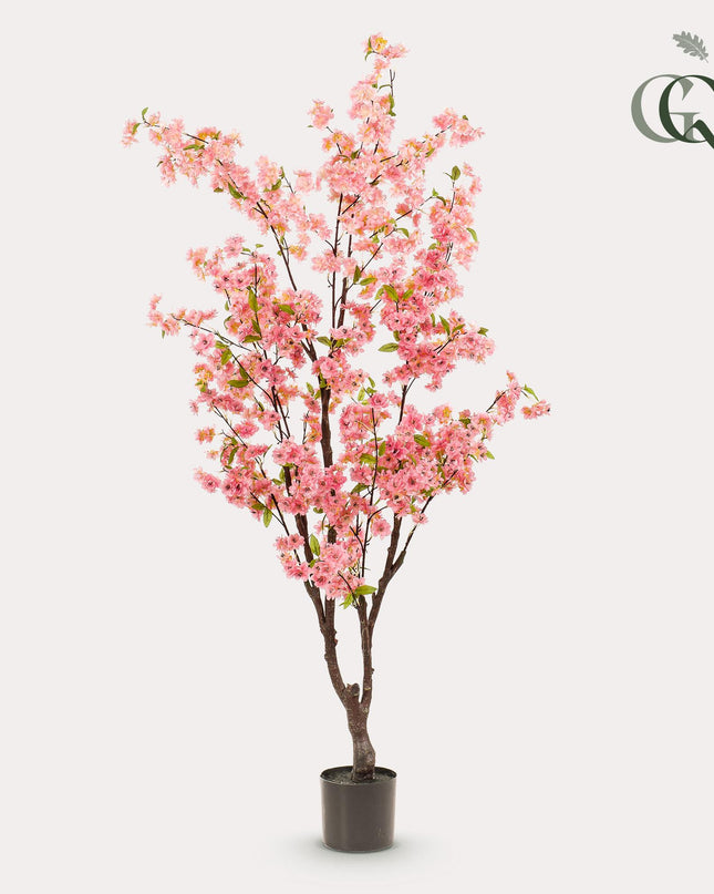 Kunstplant - Prunus - Kersenbloesem - Roze - ↕ 175cm